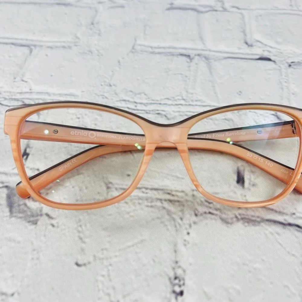 Etnia Barcelona LaRochelle Eyeglasses Sunglasses Frames Pink Brown 53-15-140